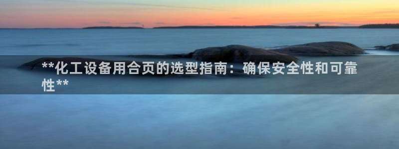 天辰注册会员多少钱：**化工设备用合页的选型指南：
